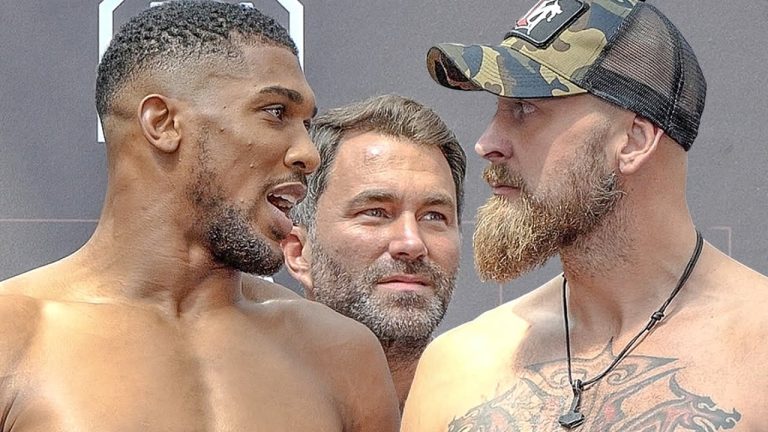 Anthony Joshua and Robert Helenius