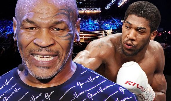 Mike Tyson and Anthony Joshua