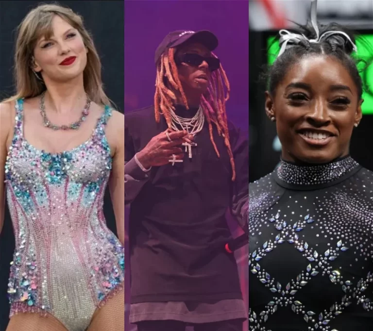 Taylor-Swift-Lil-Wayne and Simone-Biles