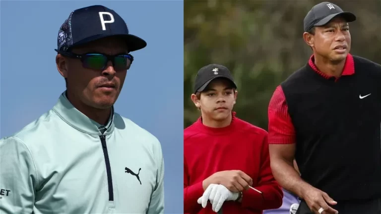 Rickie-Fowler and Tiger-Woods and Charlie-Woods