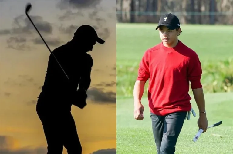 Golfer-Silhouette and Charlie-Woods